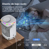 Ventilador de refrigeración de aire de agua helada con humidificador portátil