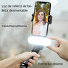 Trípode/palo selfie con luz inalámbrico y control remoto con conexión Bluetooth