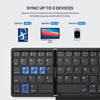 Teclado plegable portátil con panel táctil, inalámbrico