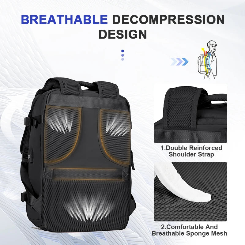 Mochila de viaje impermeable antirrobo