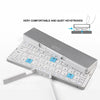 Teclado inalámbrico plegable y recargable para móbil y tablet, Bluetooth.